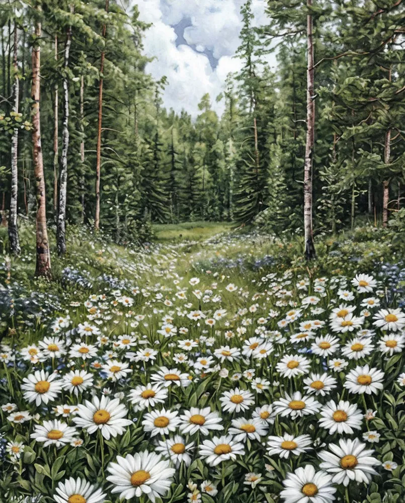 Куницына А. П. "Ромашки в лесу"