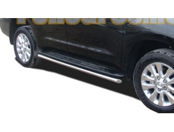 Защита штатного порога труба d53 Toyota Sequoia (2008-2019)