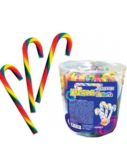 Карам.леденец "Цветная трость" 12гр. 60шт.6бл.