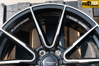 Комплект дисков R18 8,0J ET+35 5*114,3 PDW Procast FF2070 Черный с полированными лучами (J140)