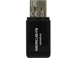 Адаптер WI-FI  Mercusys MW300UM Черный