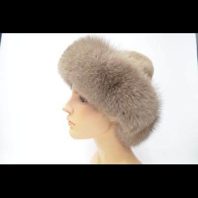 Шапка Vizio 1722 CCP бежевая мех