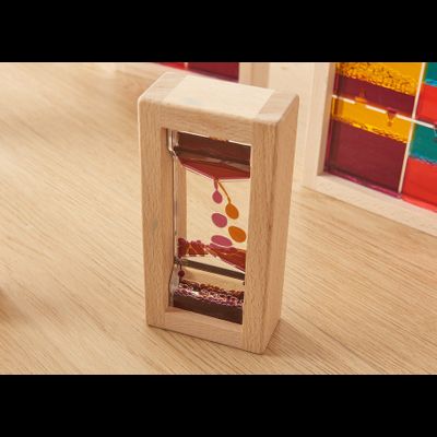 Деревянные сенсорные блоки с жидкостью с эффектом движения (10 штук)