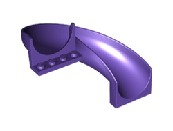 Slide Playground 7 x 12 x 8 1/3 Curved 180 degrees, Dark Purple (11267 / 6117046)