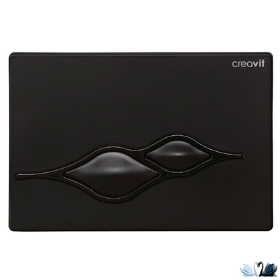 Кнопка смыва CREAVIT UFO GP1002.02 черный глянцевый