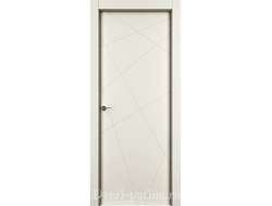 Кремовая дверь Гео эмаль