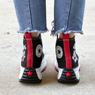 Кеды Converse X Keith Haring Run Star Hike High Top черные