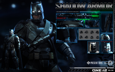 ПРЕДЗАКАЗ - Бэтмен (Бен Аффлек, "Бэтмен против Супермена") - Коллекционная фигурка 1/12 SCALE Shadow Armor (SS-02) - PRESENT TOYS & POWER TOYS ?ЦЕНА: 12900 РУБ.?