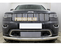 Защита радиатора Jeep Grand Cherokee IV (WK2) 2018- (Laredo, Limited, Overland) chrome верх