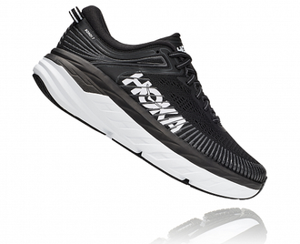 Мужские кроссовки HOKA BONDI 7  1110518-BWHT (Размеры: 8,5; 9; 9,5; 10; 10,5)