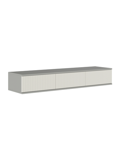 Селена ТМ-002 Тумба под ТВ шиншилла серая / матовая кварц грей софт