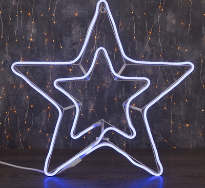 Световая фигура звезда синяя