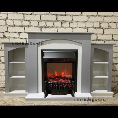 Электрокамин Скандинавия LUX AS-WT с очагом Fobos