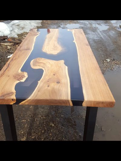 обеденный стол из карагача две реки с островами