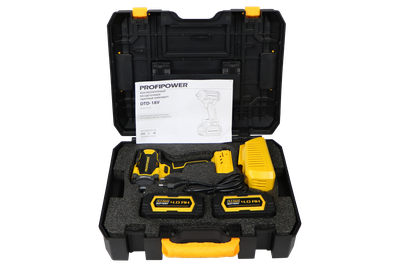 Аккумуляторный бесщеточный ударный гайковерт ProfiPower DTD-18V