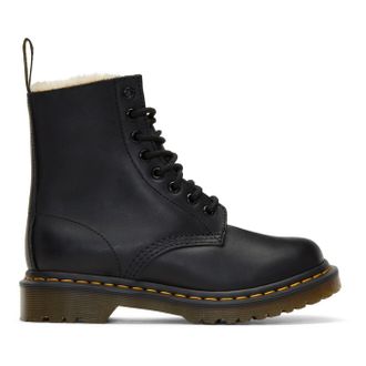 Dr. Martens 1460 черные (с мехом)