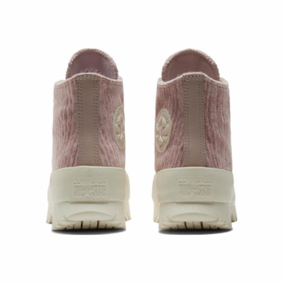 розовые высокие кеды конверс A03243C