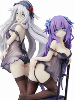 Фигурка Черное сердце, Пурпурное сердце (Black Heart, Purple Heart Baby Doll ver.)