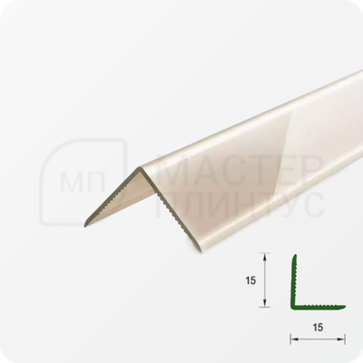 УГОЛ ДЕКОРАТИВНЫЙ 10Х10 УП 01-27.2700.501Л СЕРЕБРО (матовый)