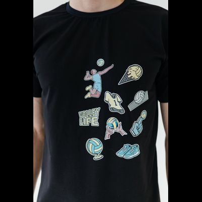 Футболка повседневная Volleylife (со стикерами) размер 50-56