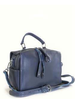 (АРТИКУЛ: 10070/1) СУМКА ЖЕНСКАЯ, НЕБОЛЬШАЯ, НАТУРАЛЬНАЯ КОЖА, ГРЯЗНО-ГОЛУБАЯ, С ПЛЕЧЕВЫМ РЕМНЕМ