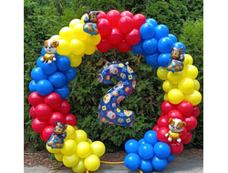 Фотозона "весёлые щеночки"