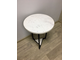 Журнальный столик из мрамора Pirgon (400х400х500 мм, цвет подстолья черный)