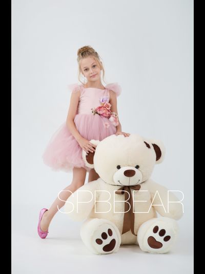 Большой плюшевый мишка 150 см бежевый Тони