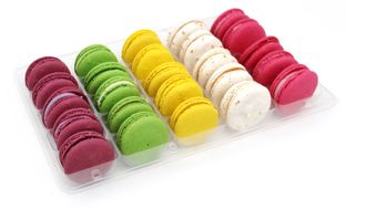 Пирожное «Macarons» 15г*25шт, коррекс. 50/50 миндаль/пшеничная