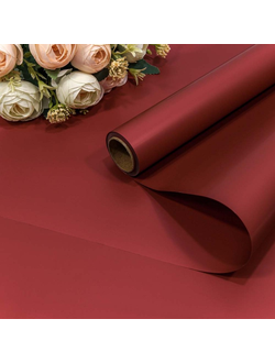 Пленка матовая "Корейская" 58см*10м Красно-коричневый ПР28/7