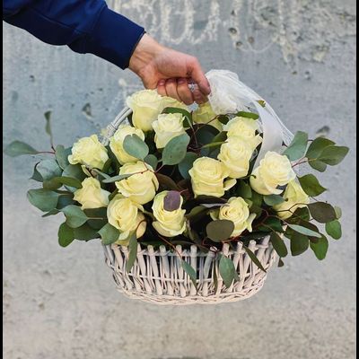 Корзина Белый сад