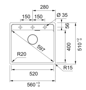 Мойка Franke Maris MRG 610-52 TL