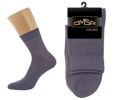 Носки мужские хлопок Omsa Classic 202 - темно-серый
