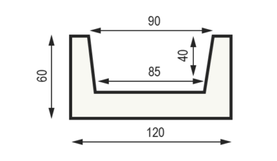 Декоративная балка из полиуретана Country Decor (WOOD LOOK) строганая М12 (120х60) вишня