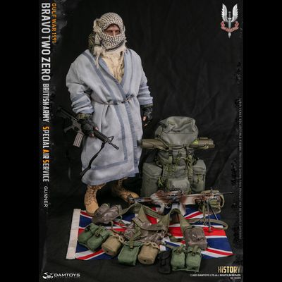 Пулеметчик патруля САС (операция "Буря в пустыне") - Коллекционная ФИГУРКА 1/6 scale British Army Special Air Service (SAS) Gunner (78099) - DAMTOYS