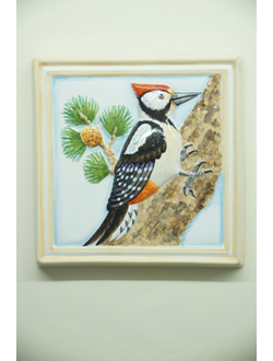 Дятел (панно)