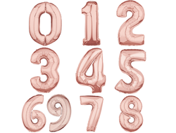 Цифры Розовое золото