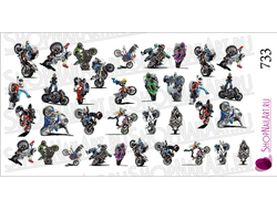 Слайдер дизайн 733 - Мотоциклисты, мото тема.