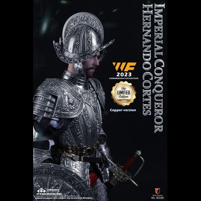 Эрнан Кортес (медно-никелевая версия, фестиваль Wonder Festival 2023) - КОЛЛЕКЦИОННАЯ ФИГУРКА 1/6 IMPERIAL CONQUISTADOR HERNAN CORTES WF CUPRONICKEL COMMEMORATIVE EDITION (SE2302) - COOMODEL
