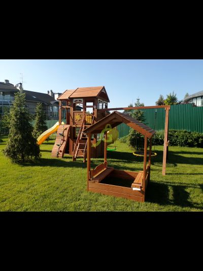 Детская площадка IgraGrad Клубный домик 2 с трубой и рукоходом