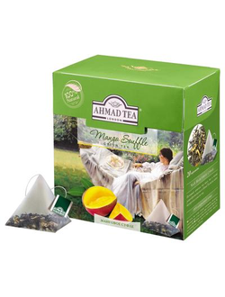 Чай Ahmad Tea зеленый манговое суфле 20 пакетиков