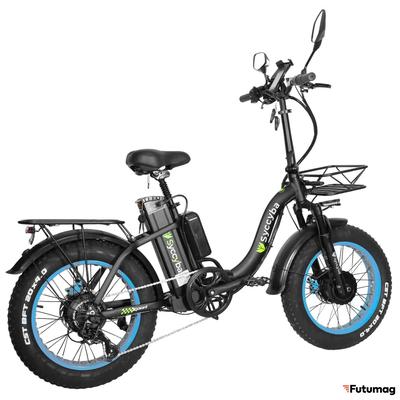 Электровелосипед Syccyba H2 (F11) DUAL 20AH синий