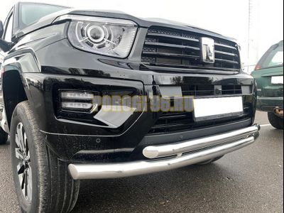 Защита переднего бампера двойная Папа Тюнинг d76/60 для TANK 700 2024-