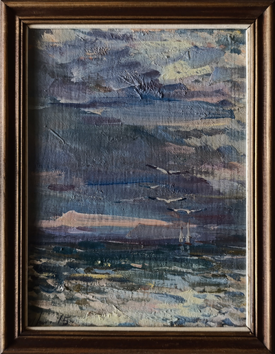 "Эльбрус" холст на картоне масло Гикалова М. 2004 год