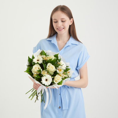 Белый букет