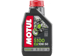 Масло моторное для 4-x тактных двигателей Motul 10W50 5100 4T SM/MA2 - 1 Л (104074)