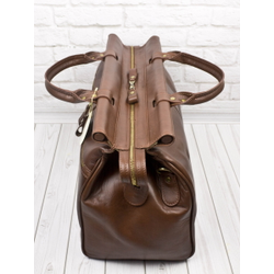 Кожаный саквояж Veano Premium brown (арт. 4004-53)