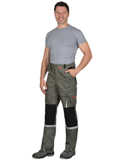 Брюки "СИРИУС-СТАН" оливковый с черным