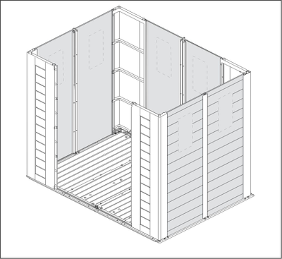 Сарай "Фактор 8x6" (размеры 248 х 178 см)