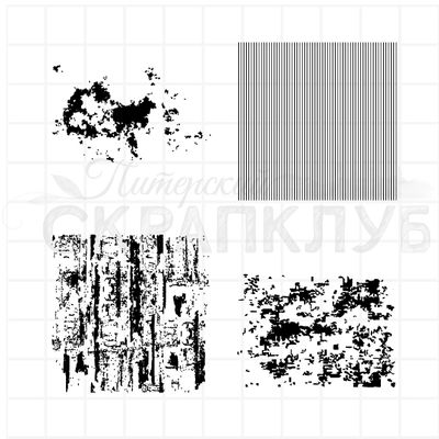 штампы с разными фоновыми паттернами